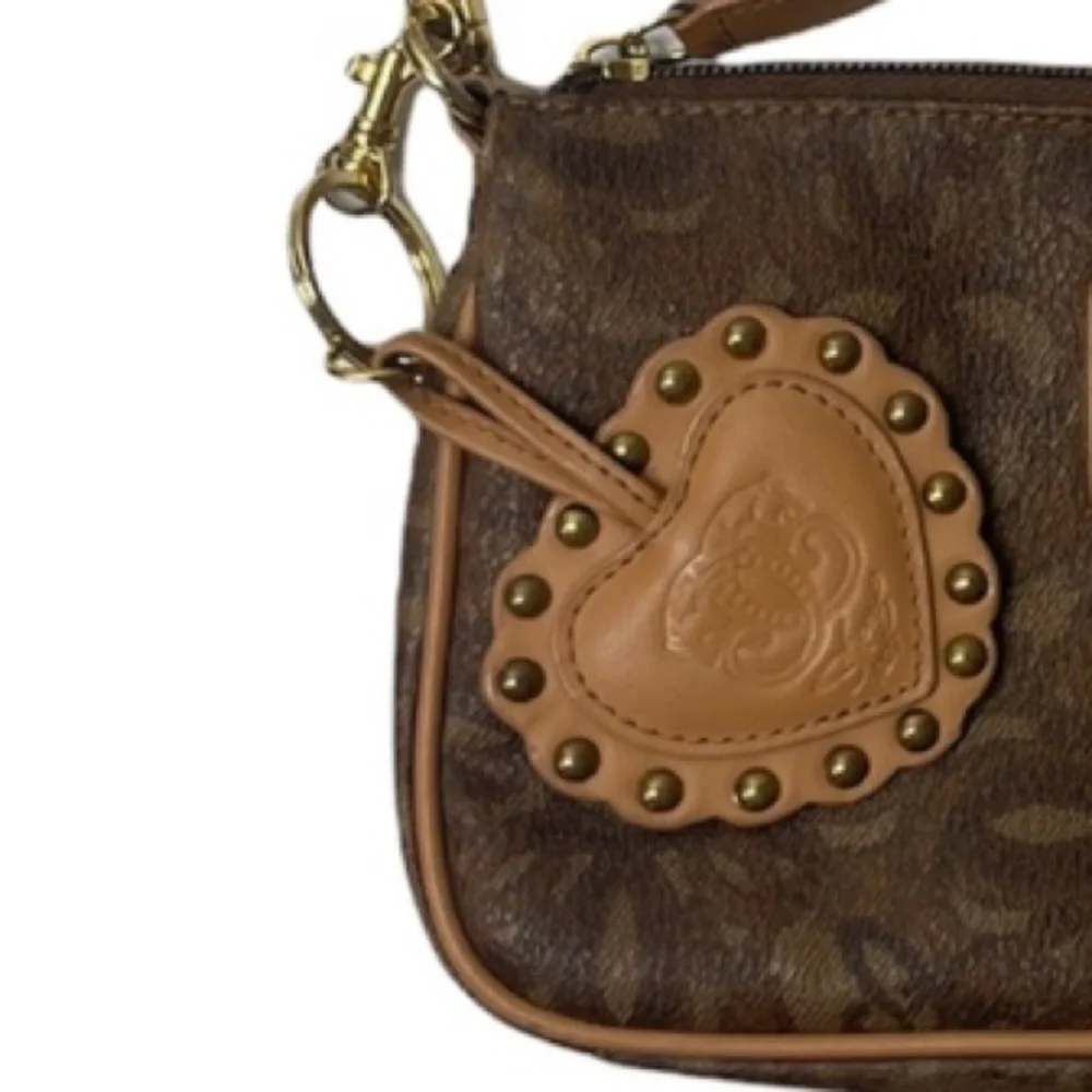 Original Sharif Luxury Purse Classic Logo Design Handbag Neutral Brown Gold Tan